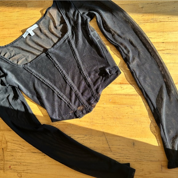 Black Mesh Top ✨ - Picture 5 of 5